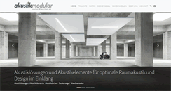 Desktop Screenshot of akustikmodular.ch