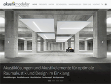 Tablet Screenshot of akustikmodular.ch
